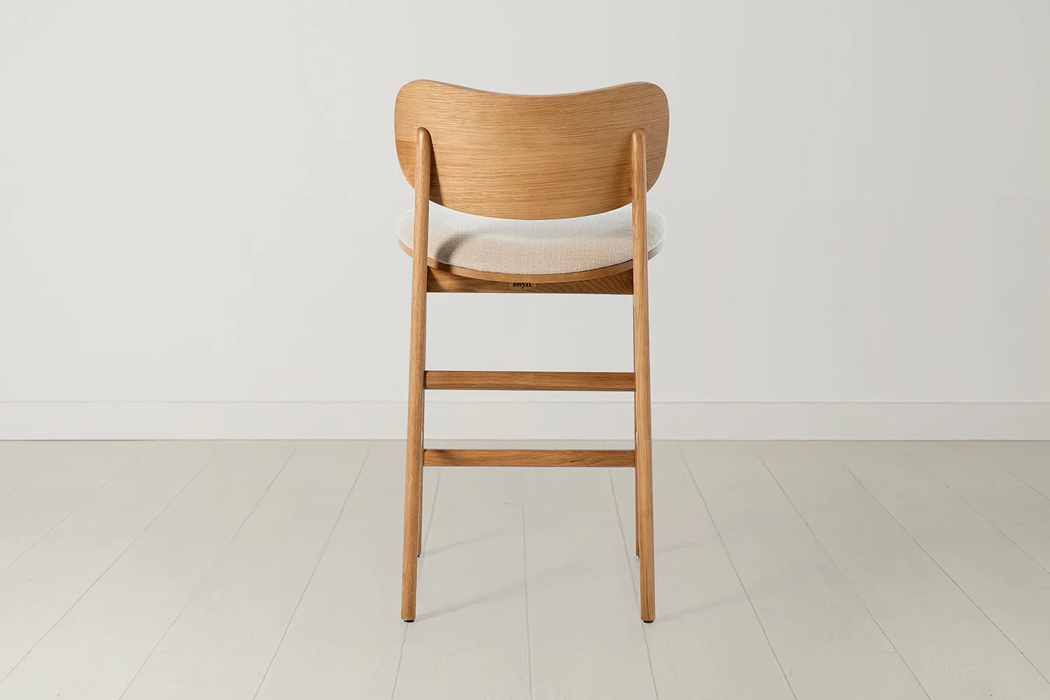 Bar Stool 02, White Oak / Oatmeal - Image 6