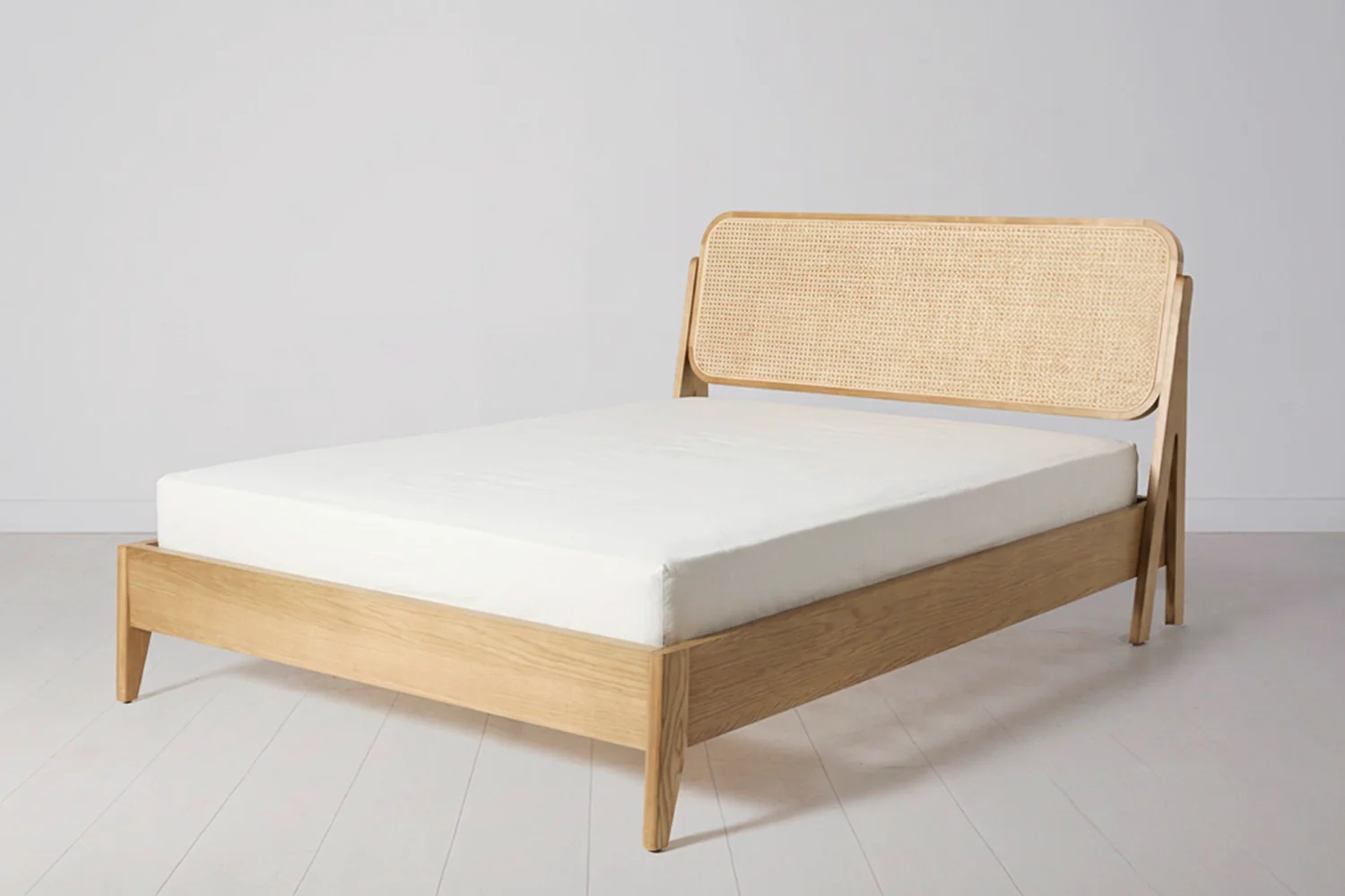 Bed 04 Double Bed, Oak - Image 5