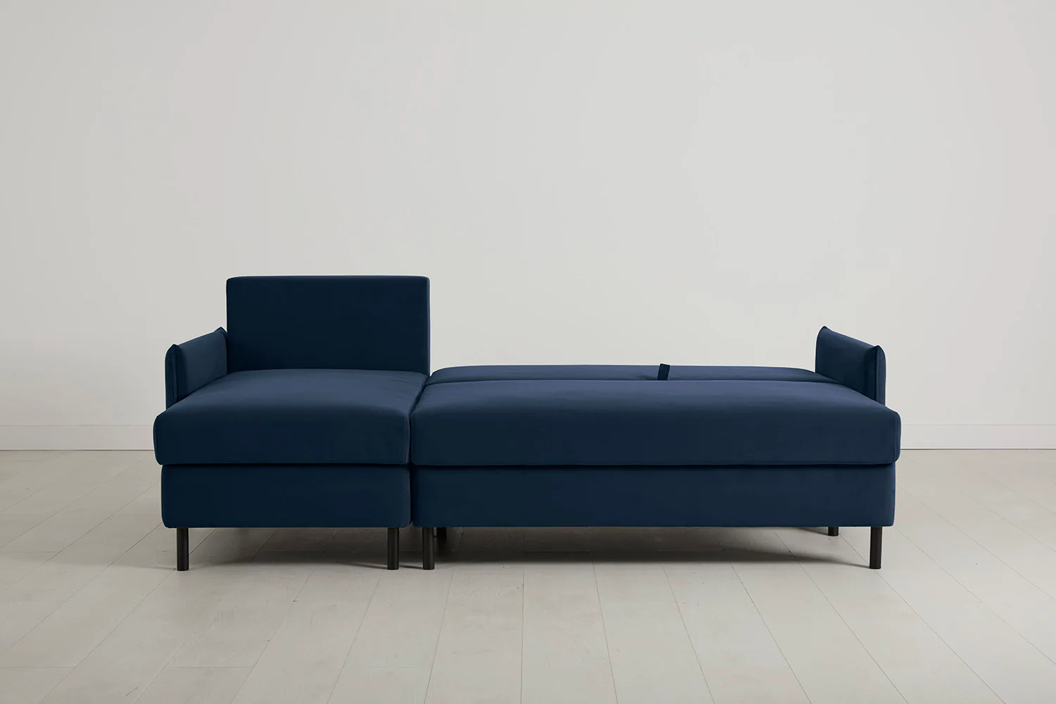Model 12 Sofa Bed with Storage 3 Seater Left Chaise, Indigo - Image 8