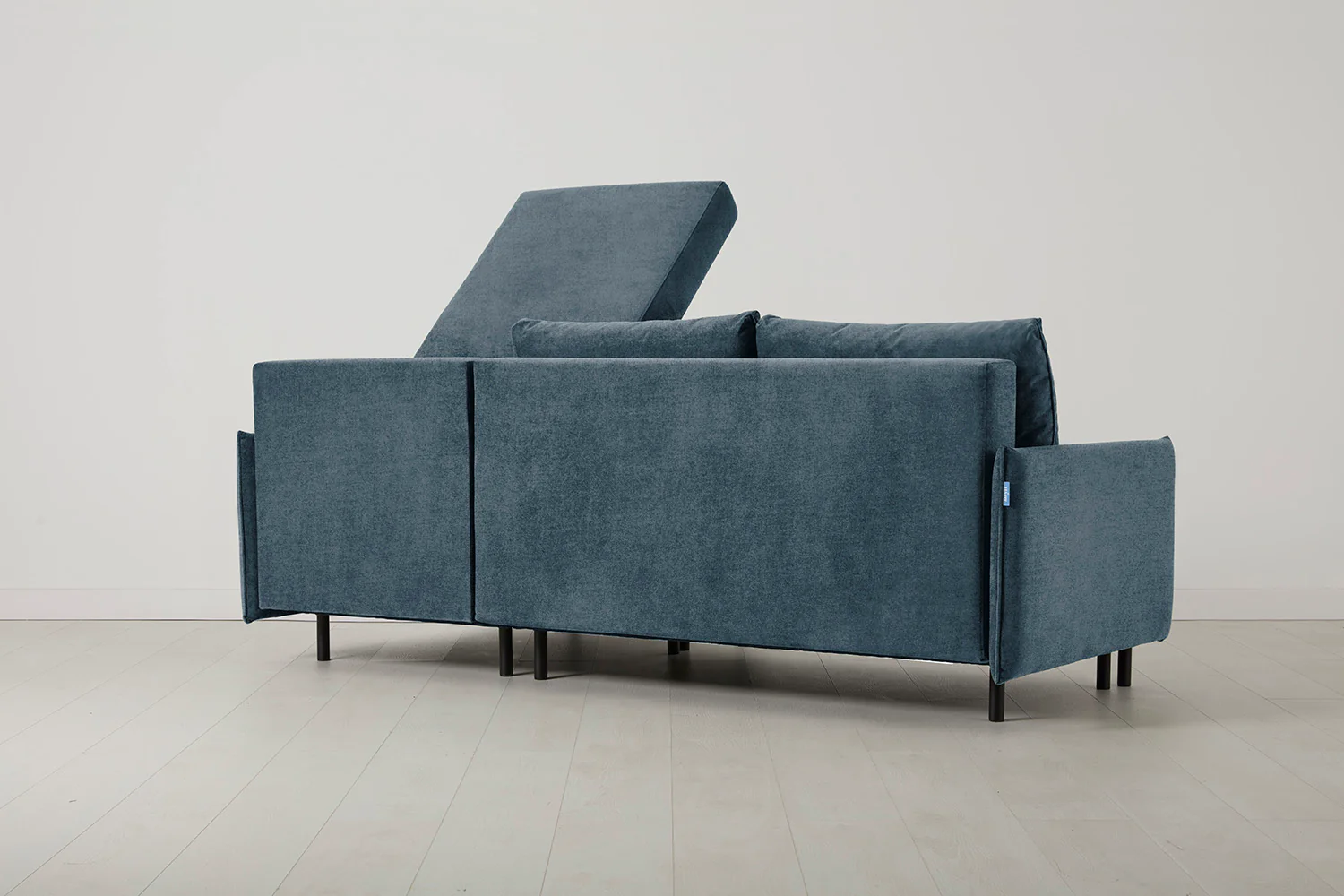 Model 12 Sofa Bed with Storage 3 Seater Right Chaise, Hydro - Image 7